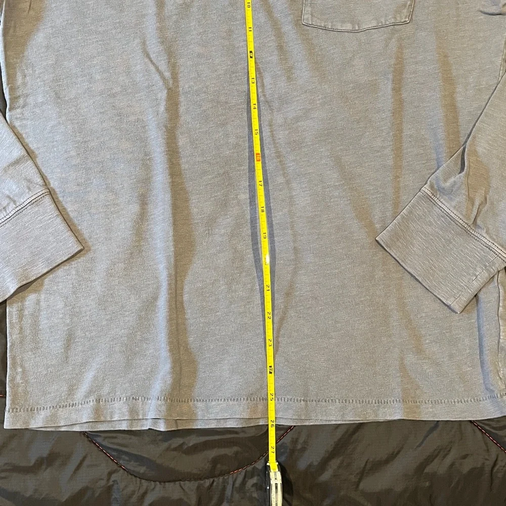 2 J.Crew Long Sleeve Tee Shirts Washed Navy & Washed Black - Picture 3 of 13